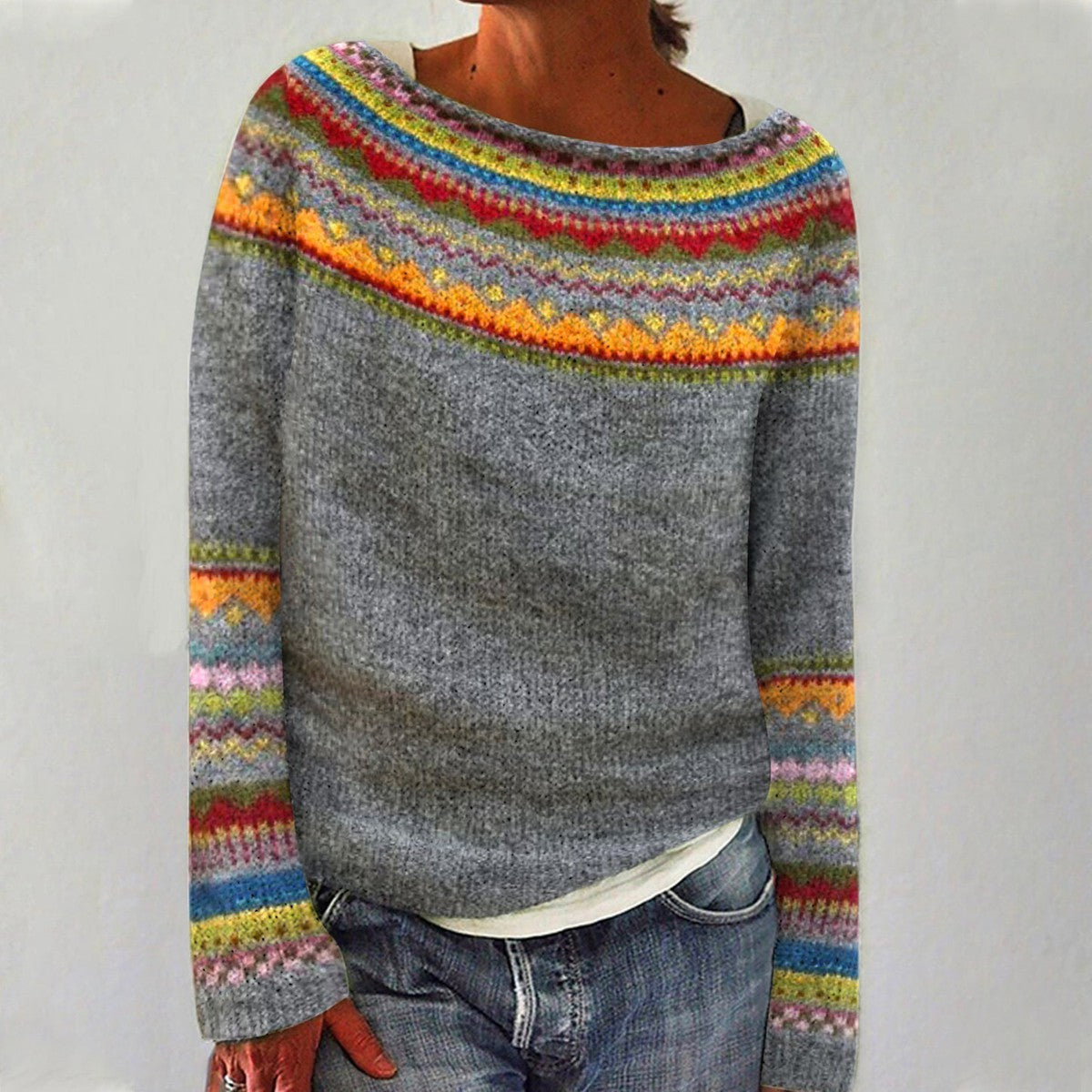 Lucie | Retro Zimowy Sweter