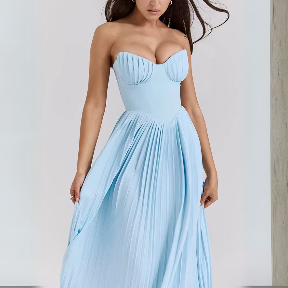 Kalinda | Elegancka Sukienka Plisowana