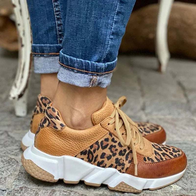 Crizzy | Wygodne Sneakersy w Panterkę