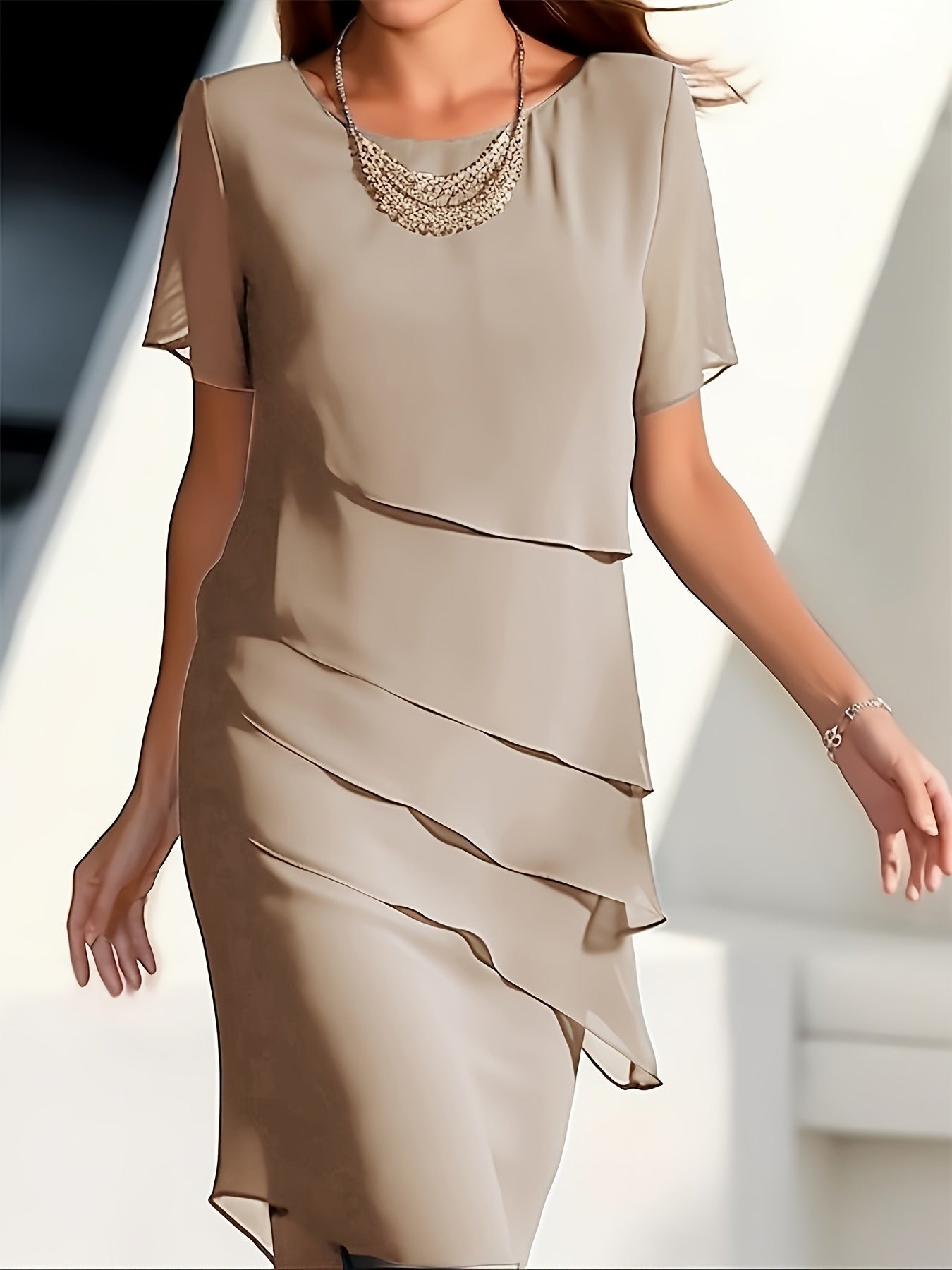 Celina | Elegancka Sukienka Chiffonowa