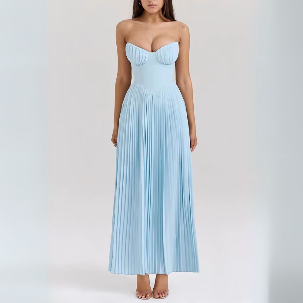 Kalinda | Elegancka Sukienka Plisowana