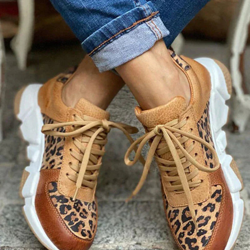 Crizzy | Wygodne Sneakersy w Panterkę