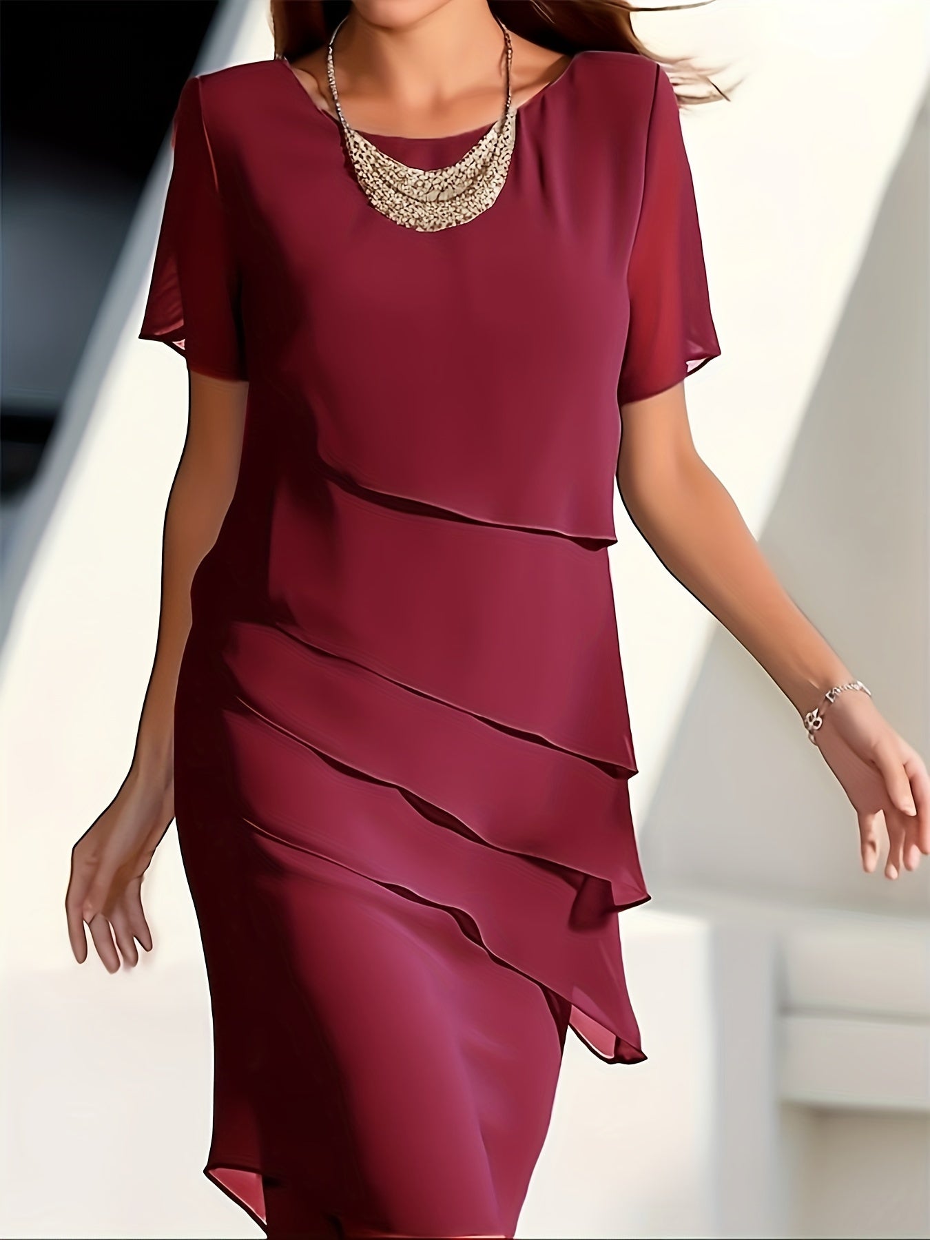 Celina | Elegancka Sukienka Chiffonowa
