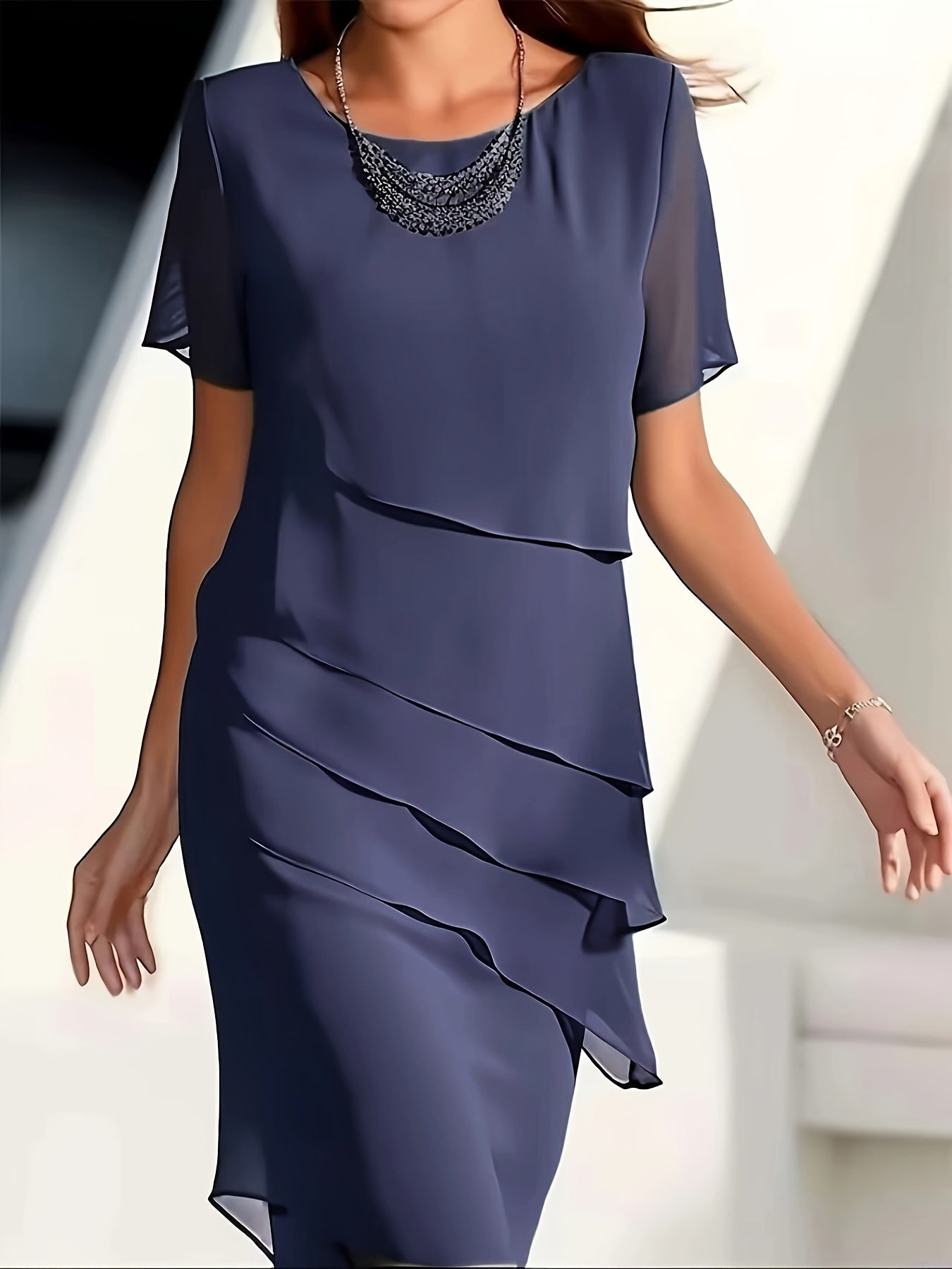 Celina | Elegancka Sukienka Chiffonowa