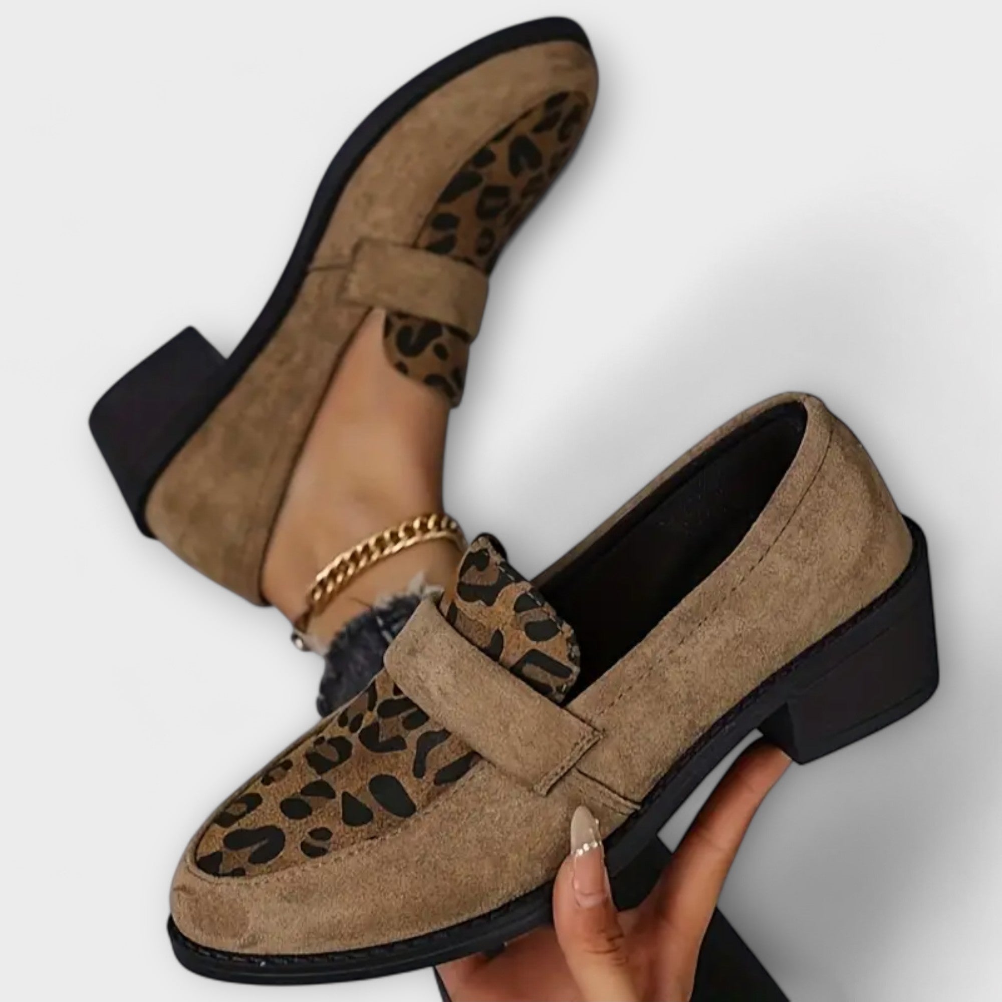 Karla - Eleganckie buty damskie w leoparda