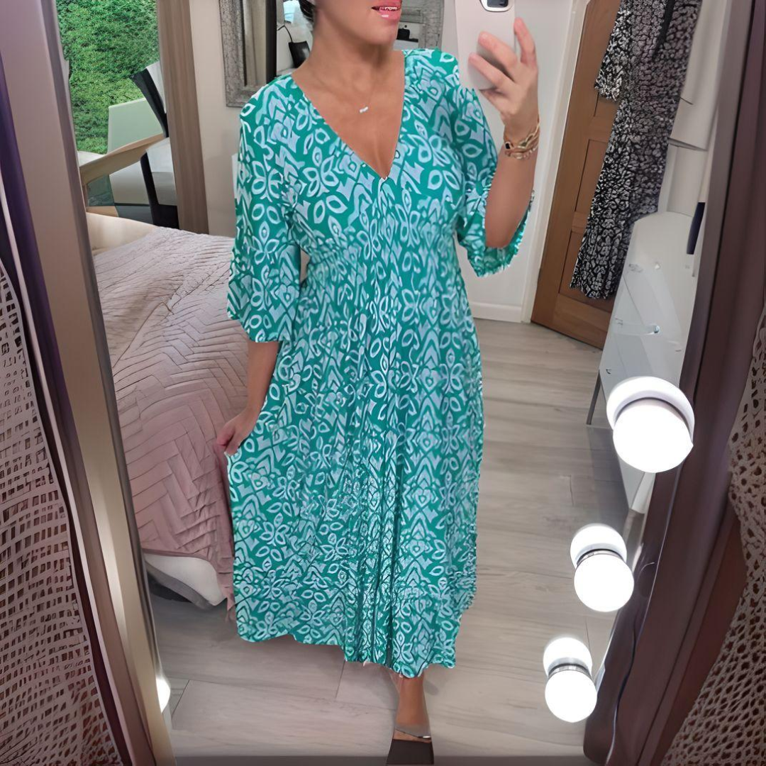 Isabella | Sukienka w stylu boho z wzorem