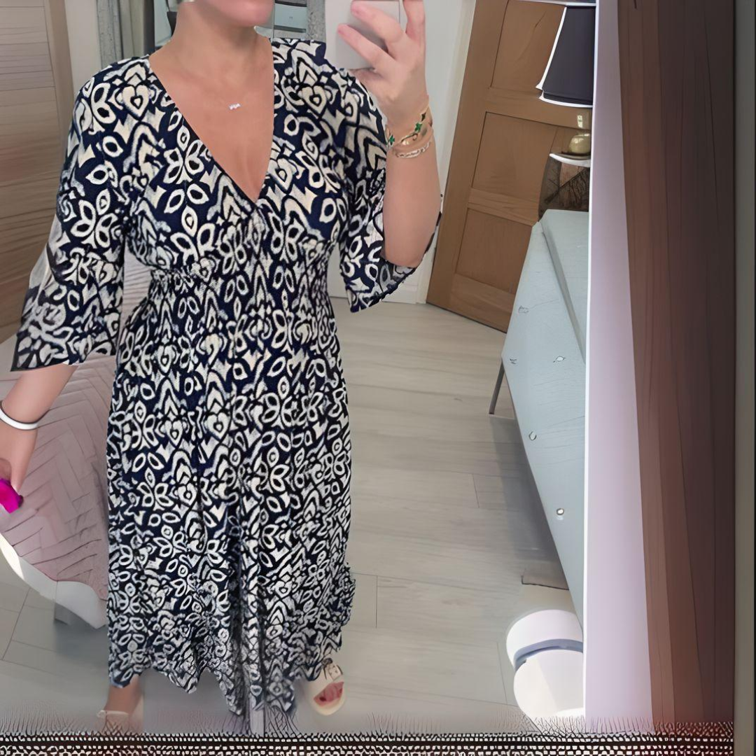 Isabella | Sukienka w stylu boho z wzorem