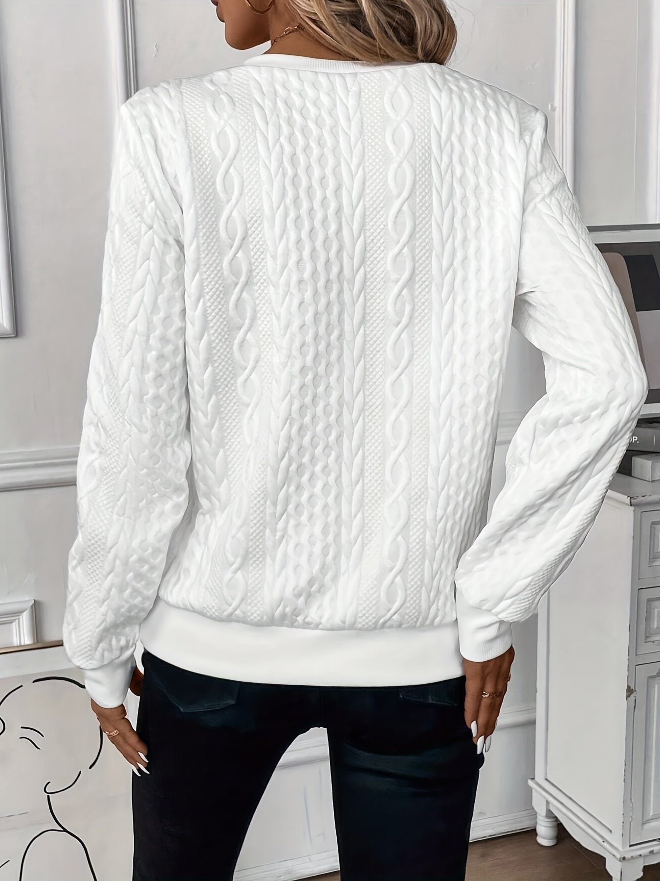 Julia | Elegancki sweter z dzianiny z zamkiem