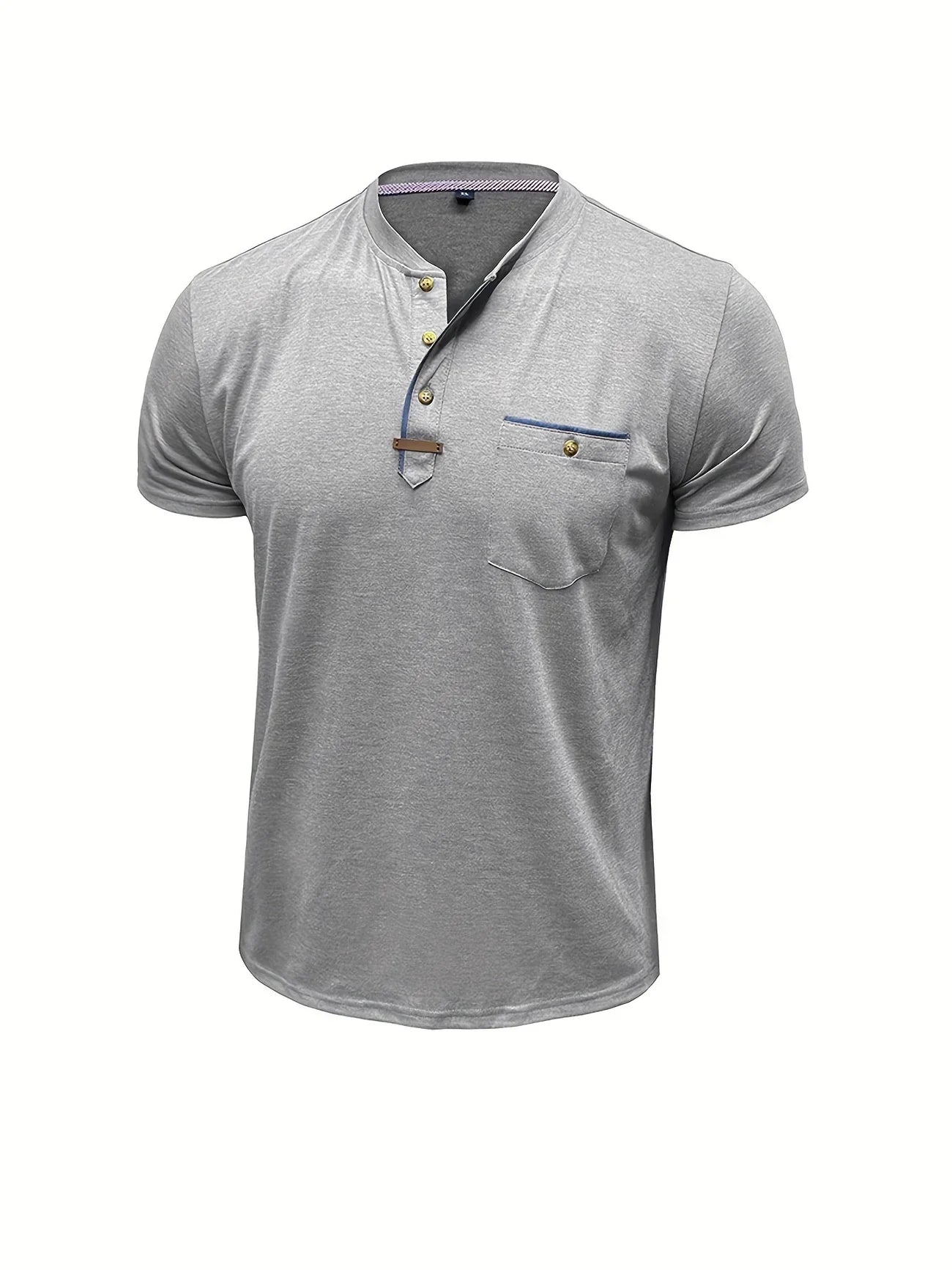 Savrani™ | Elegancka koszulka z okrągłym dekoltem i kieszenią