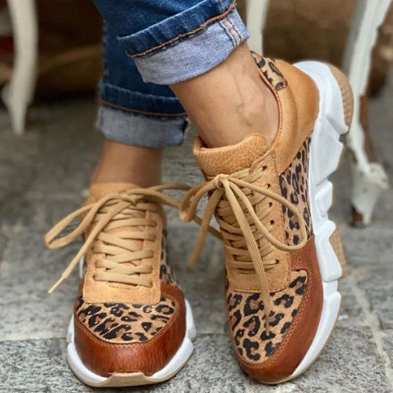Crizzy | Wygodne Sneakersy w Panterkę