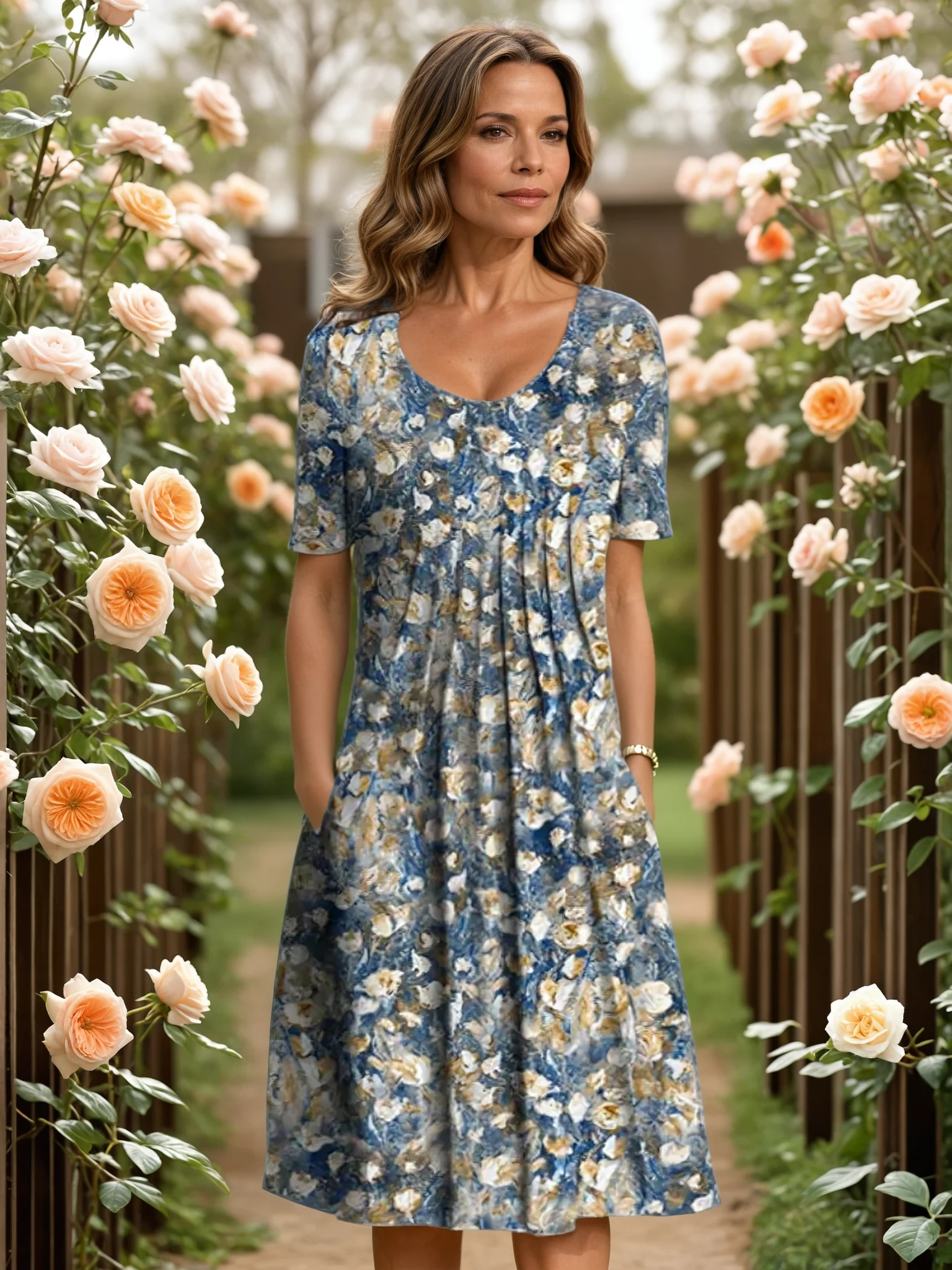 Marga | Elegancka Sukienka Midi na Każdą Okazję