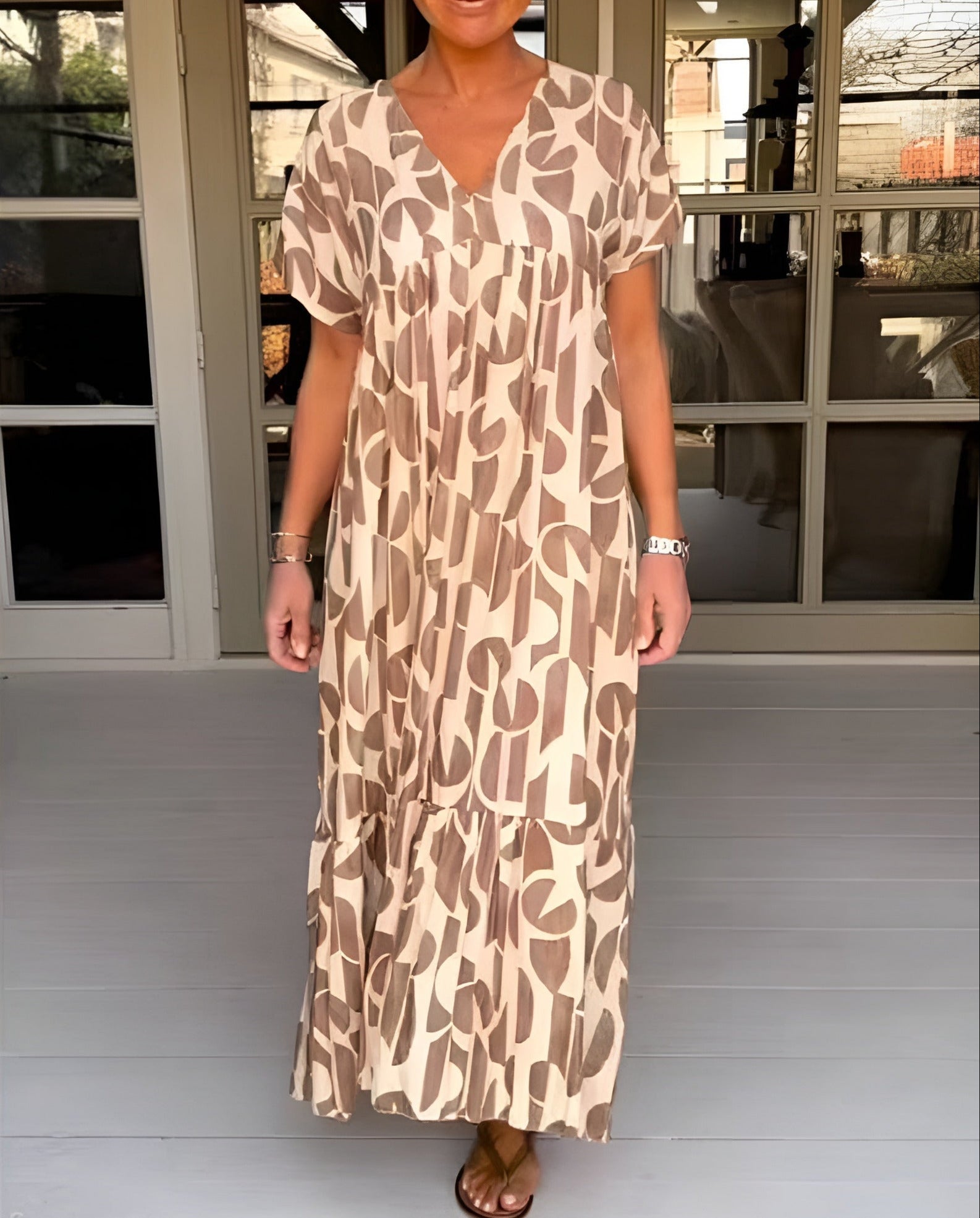 Colette | Lekka sukienka z dekoltem w serek