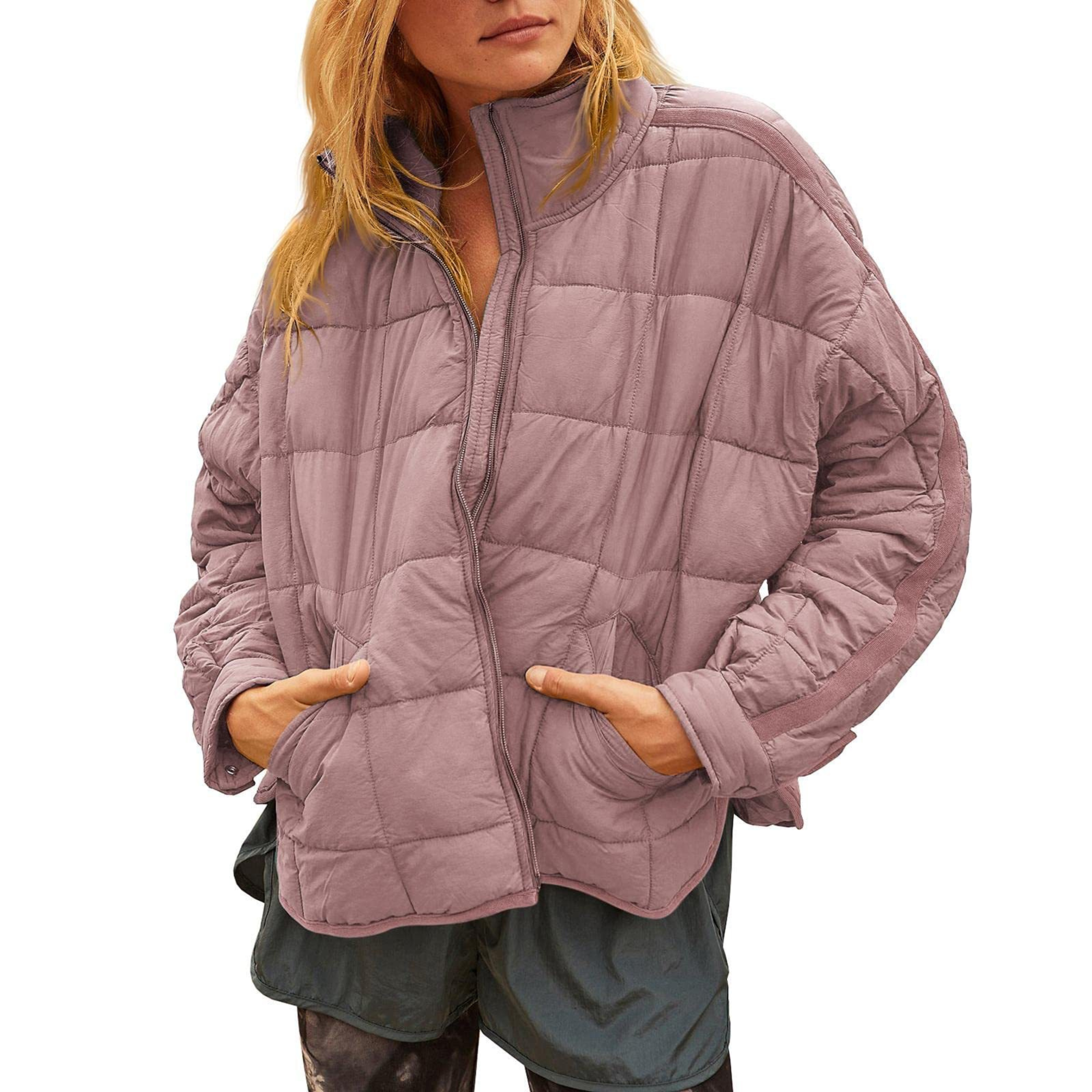 April™ – Lekka Kompaktowa Kurtka Puchowa z Zippem