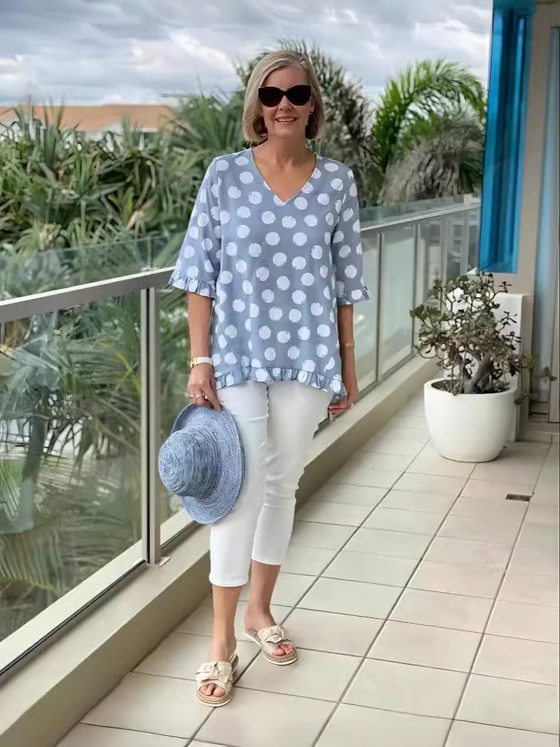 Chloe | Elegancki Top z Dekoltem w Serek