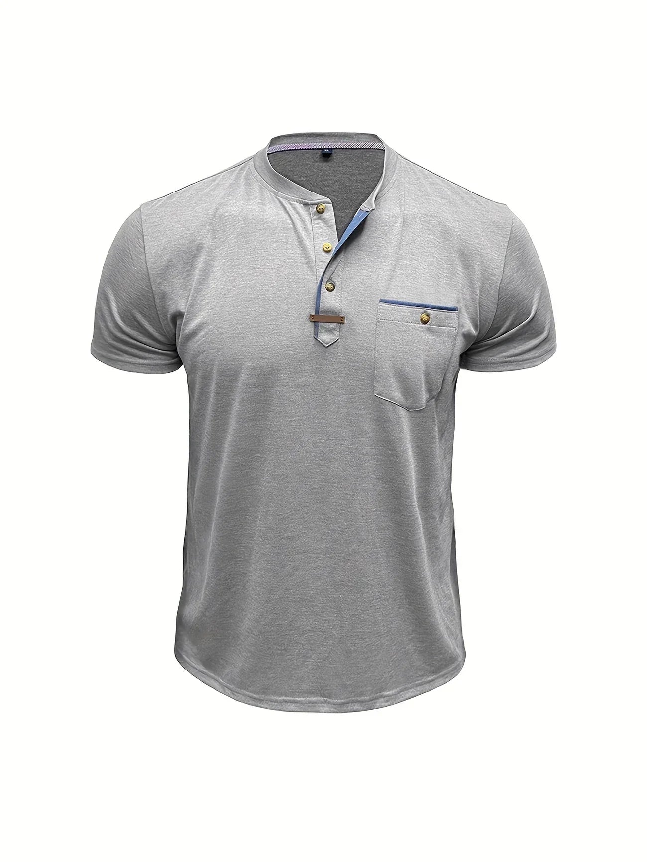 Savrani™ | Elegancka koszulka z okrągłym dekoltem i kieszenią