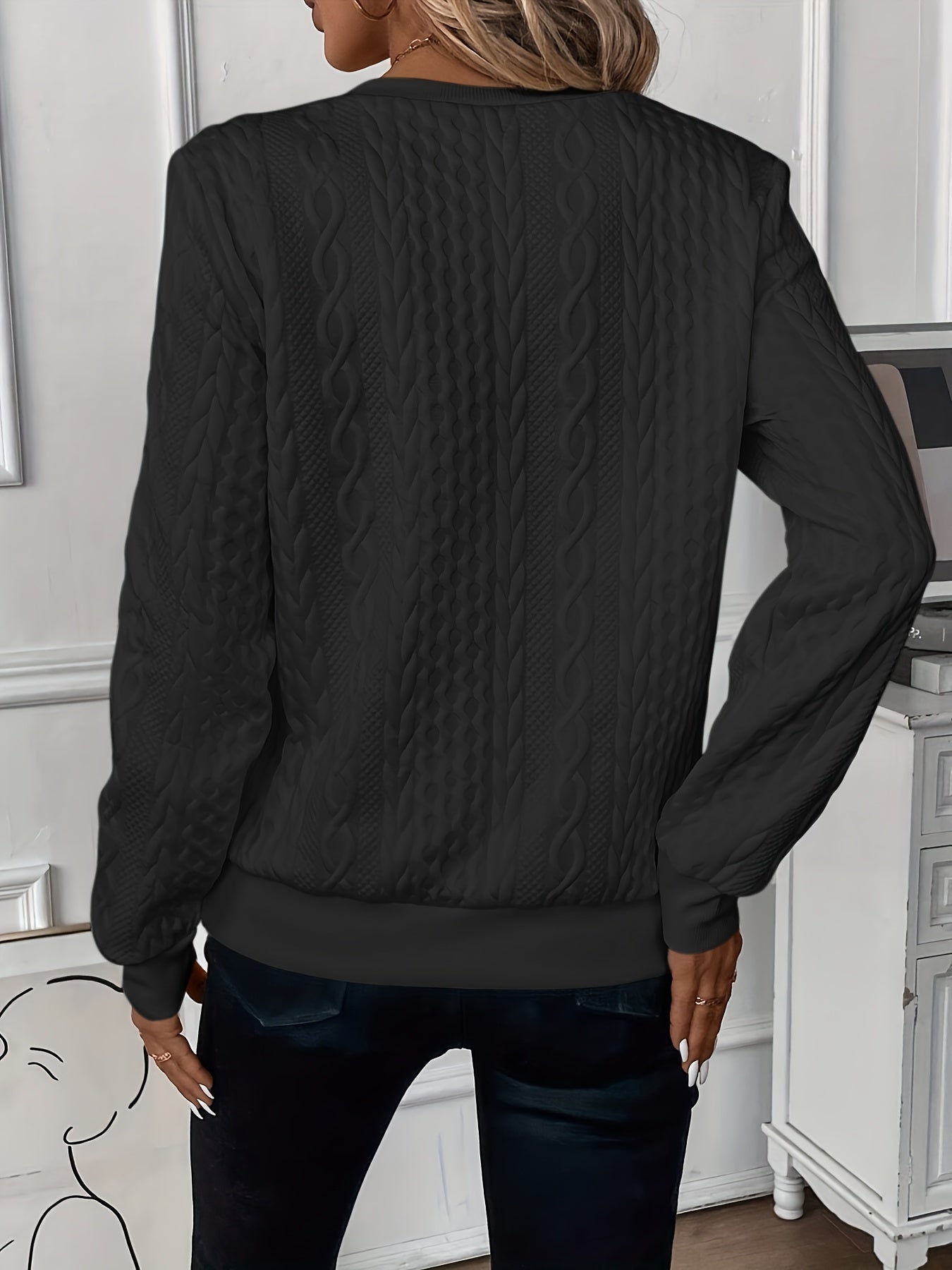 Julia | Elegancki sweter z dzianiny z zamkiem