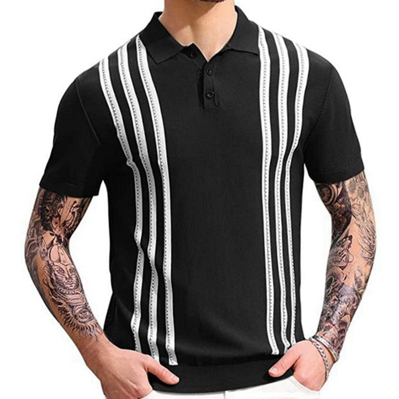 Savrani™ | Koszulka polo w paski.
