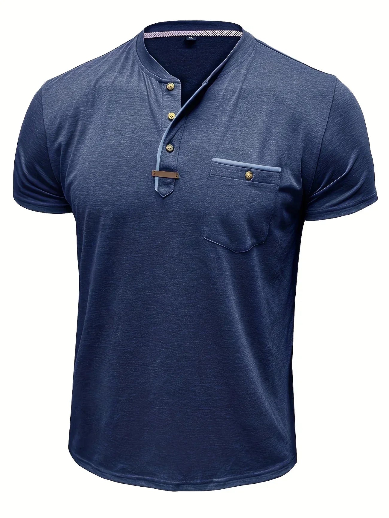 Savrani™ | Elegancka koszulka z okrągłym dekoltem i kieszenią