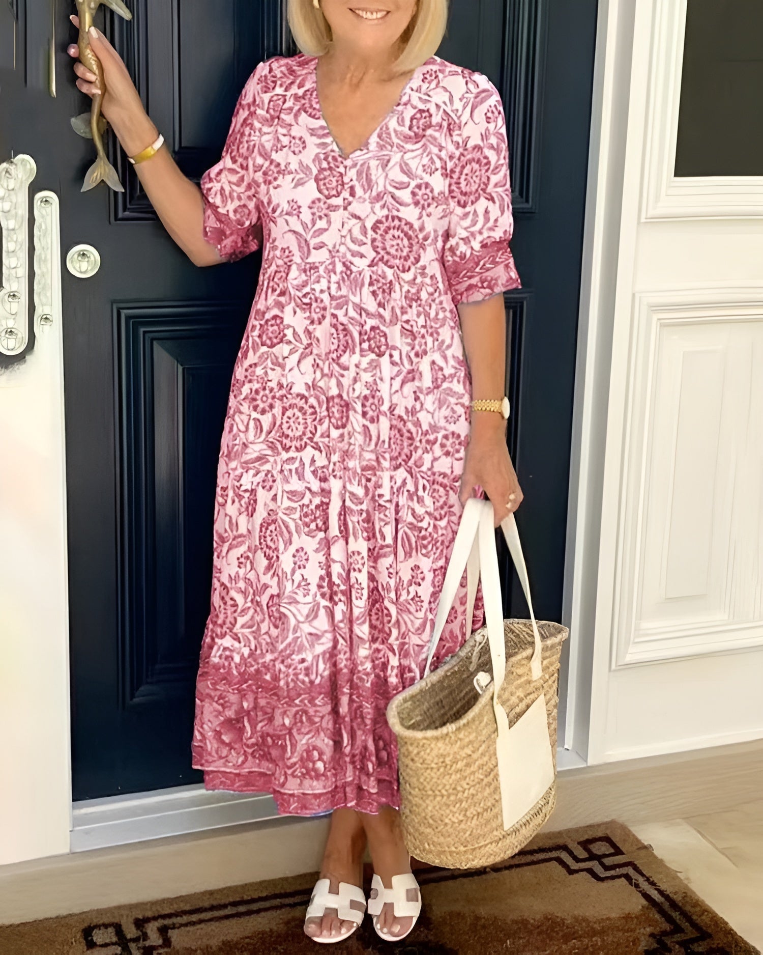 Evelyne | Elegancka Sukienka Kwiatowa