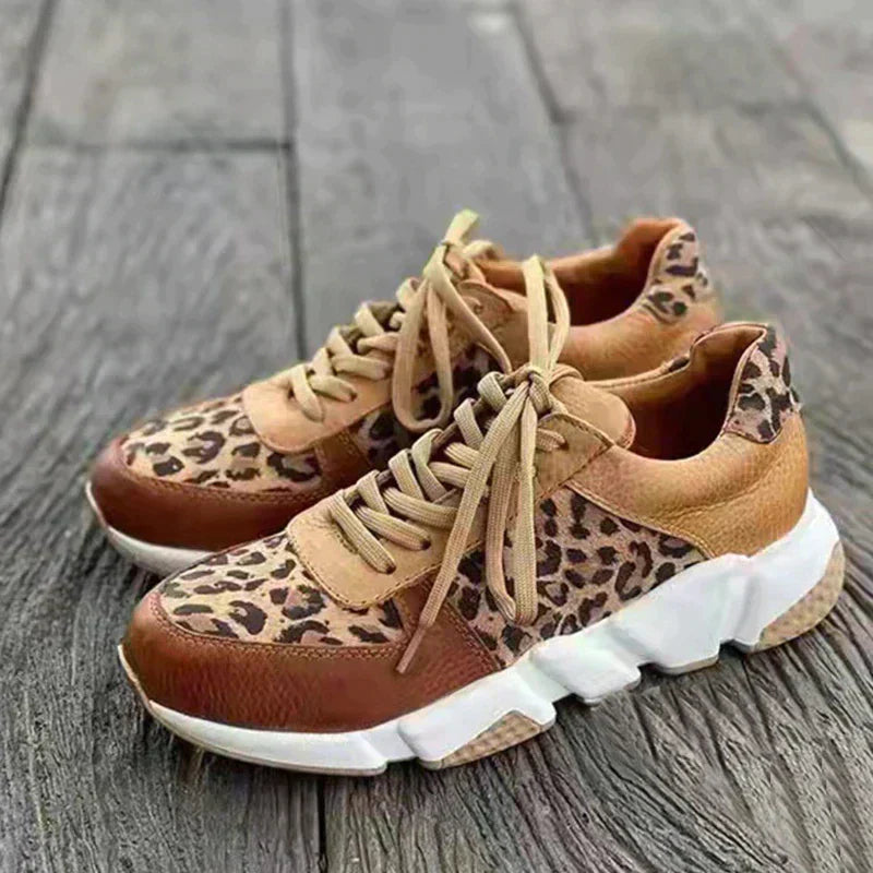 Crizzy | Wygodne Sneakersy w Panterkę
