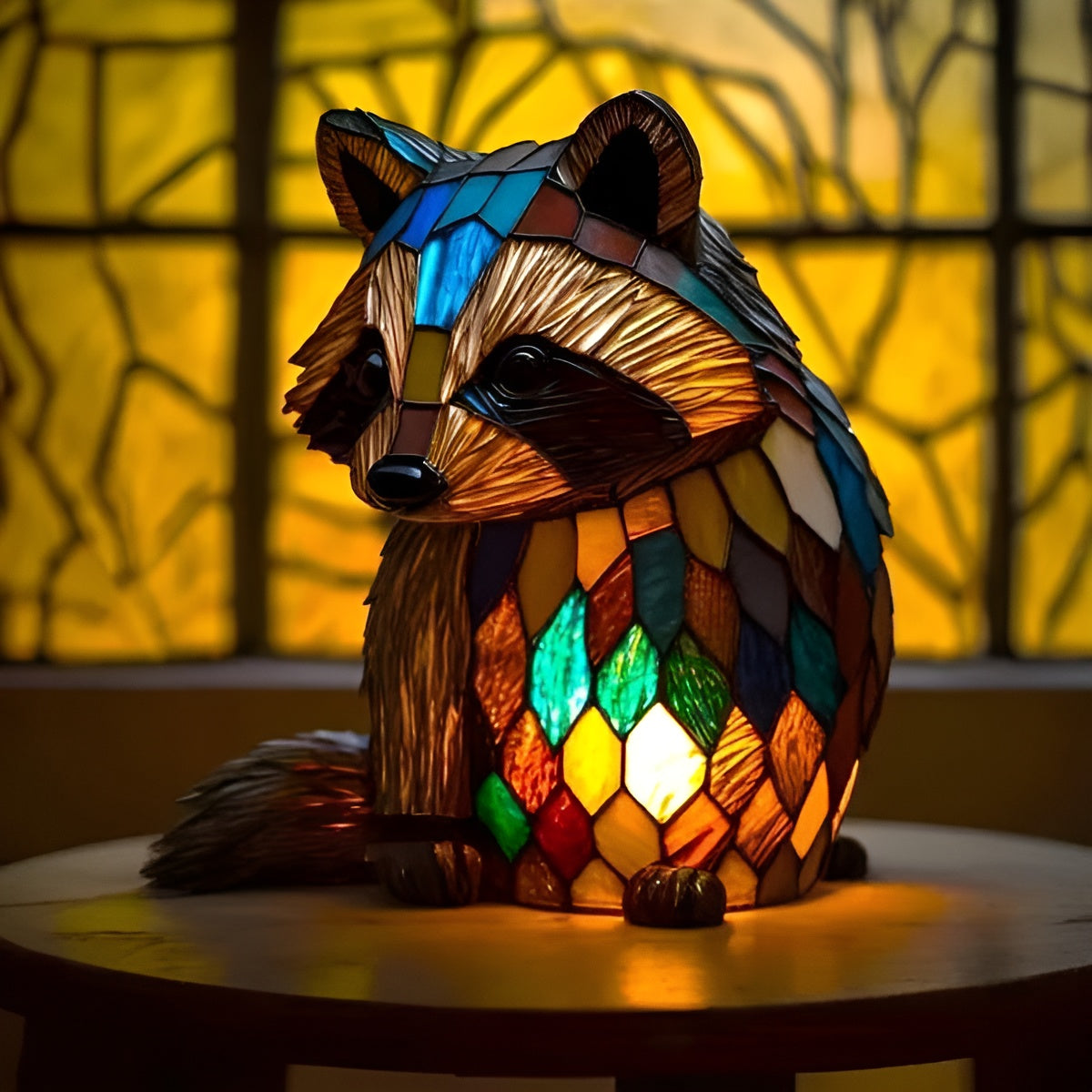 Filou | Magiczna Lampa Raccoon w Kolorowym Szkole