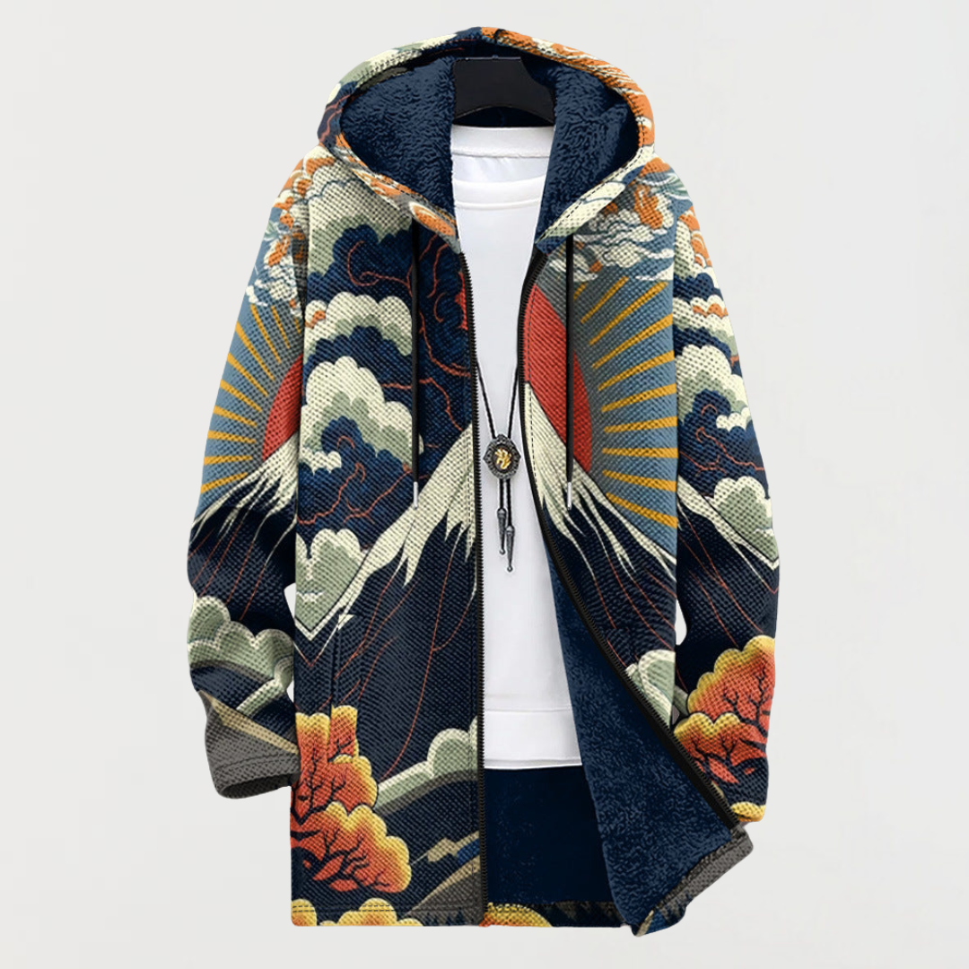Hiro | Bluza z kapturem Mountain Sunrise