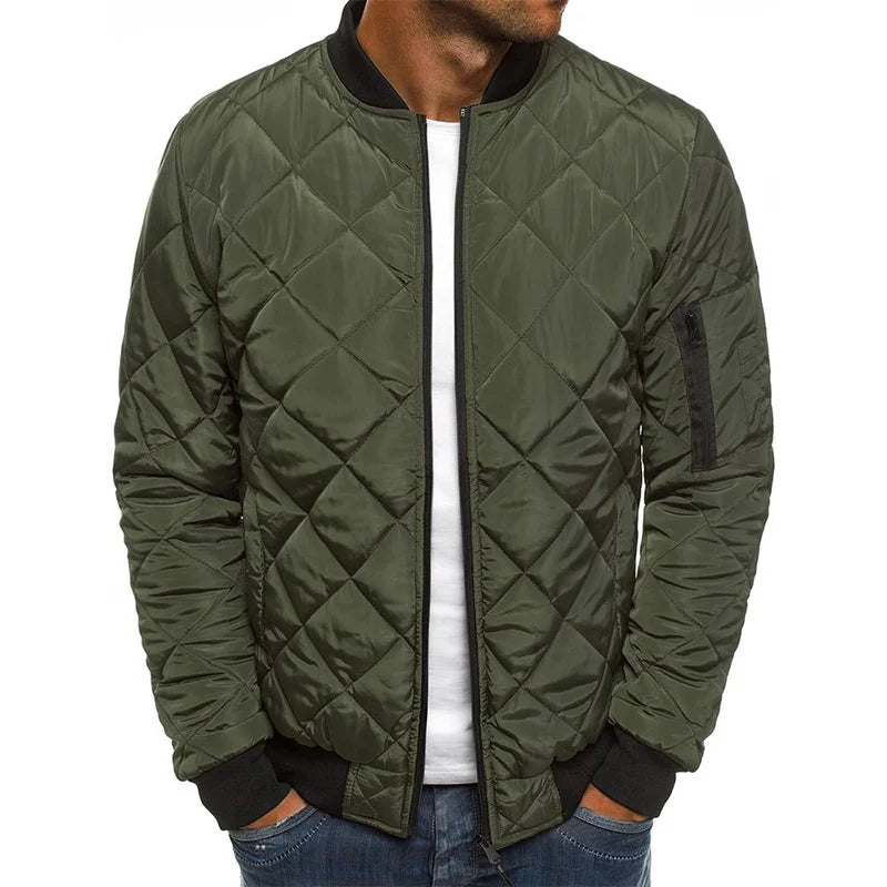 Colby | KURTKA CASUAL PREMIUM JAKOŚCI Z WZOREM DIAMENTOWYM