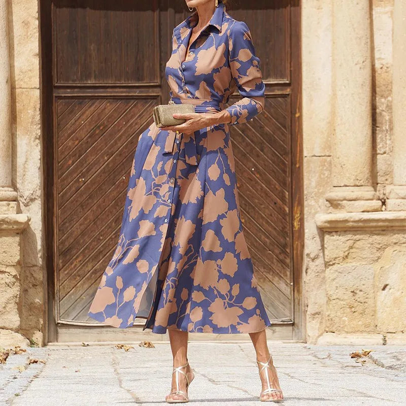 Élise | Elegancka sukienka z długim rękawem