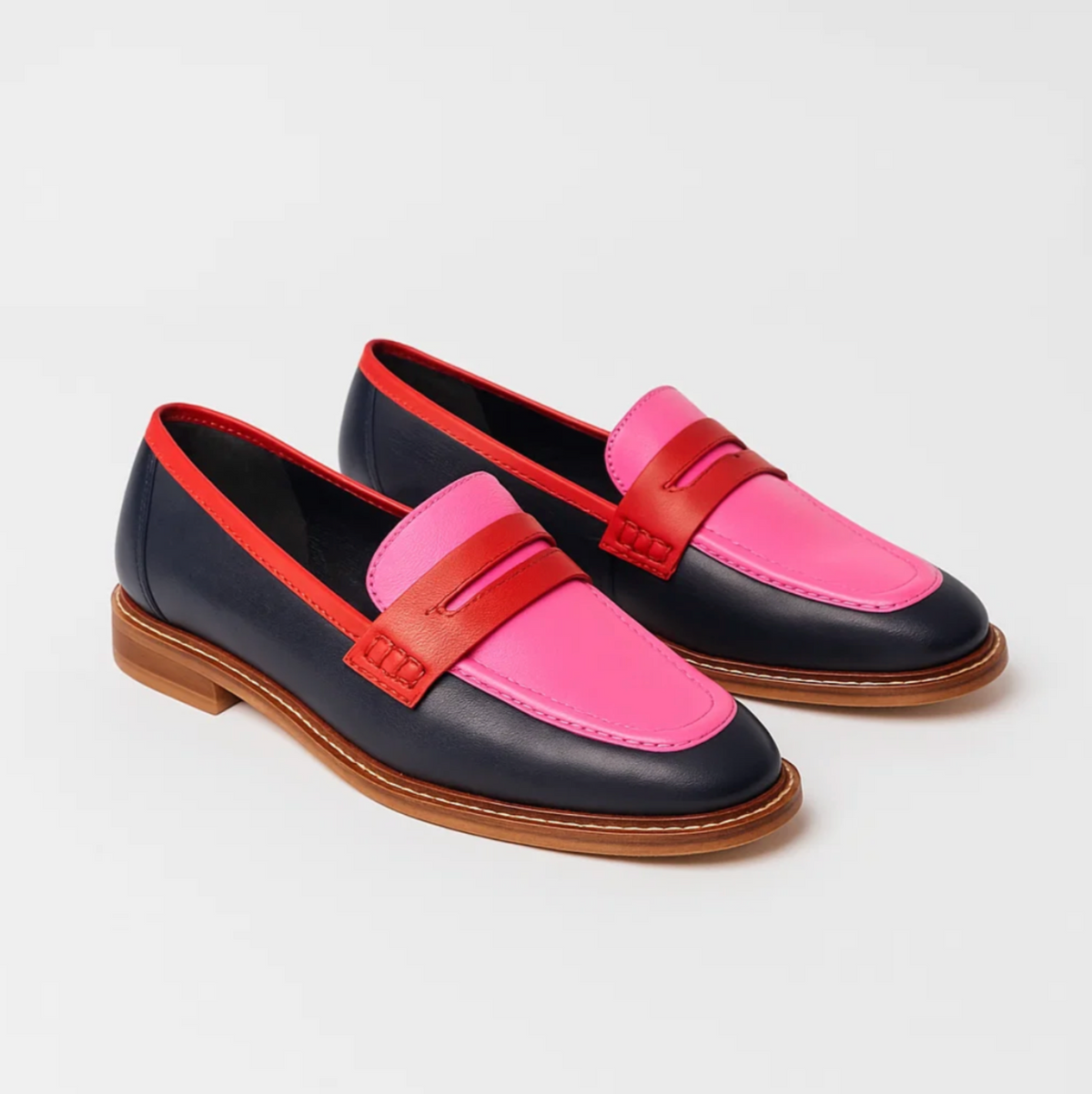 Faius™ | Czarne loafersy z kolorowymi detalami