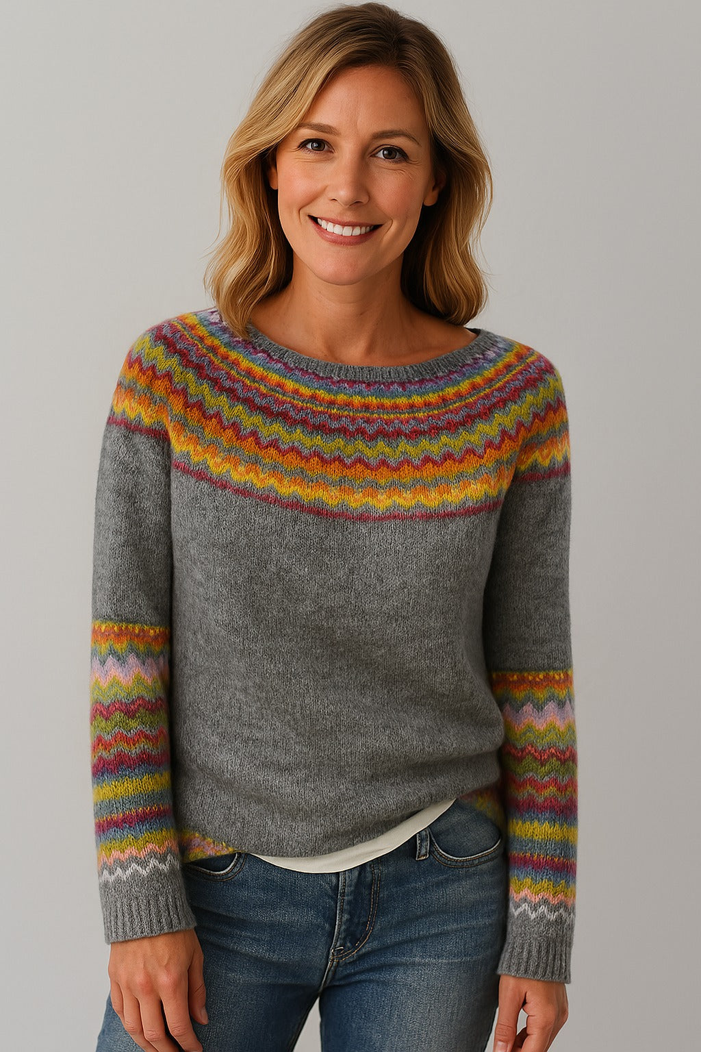 Lucie | Retro Zimowy Sweter