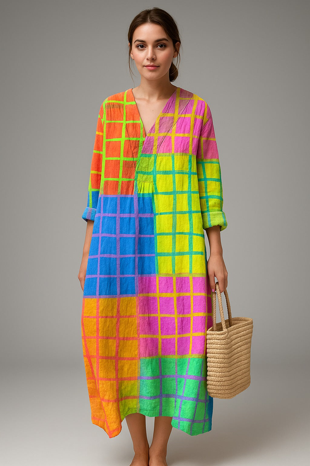 Charlene™ | Elegancka Sukienka Geometryczna