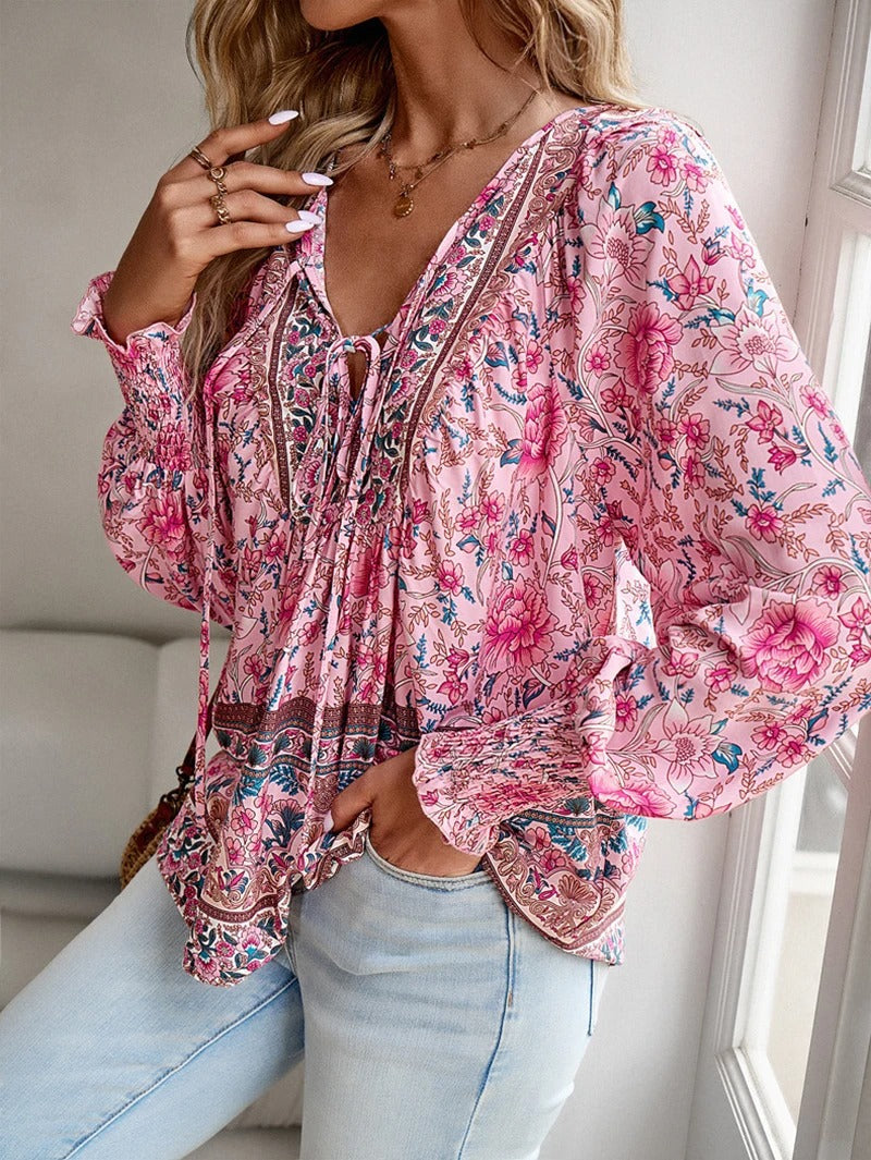 Arya | Boho Blossom Bluzka Chłopska