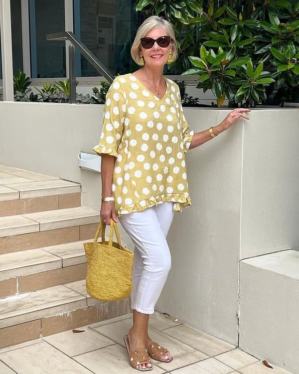 Chloe | Elegancki Top z Dekoltem w Serek
