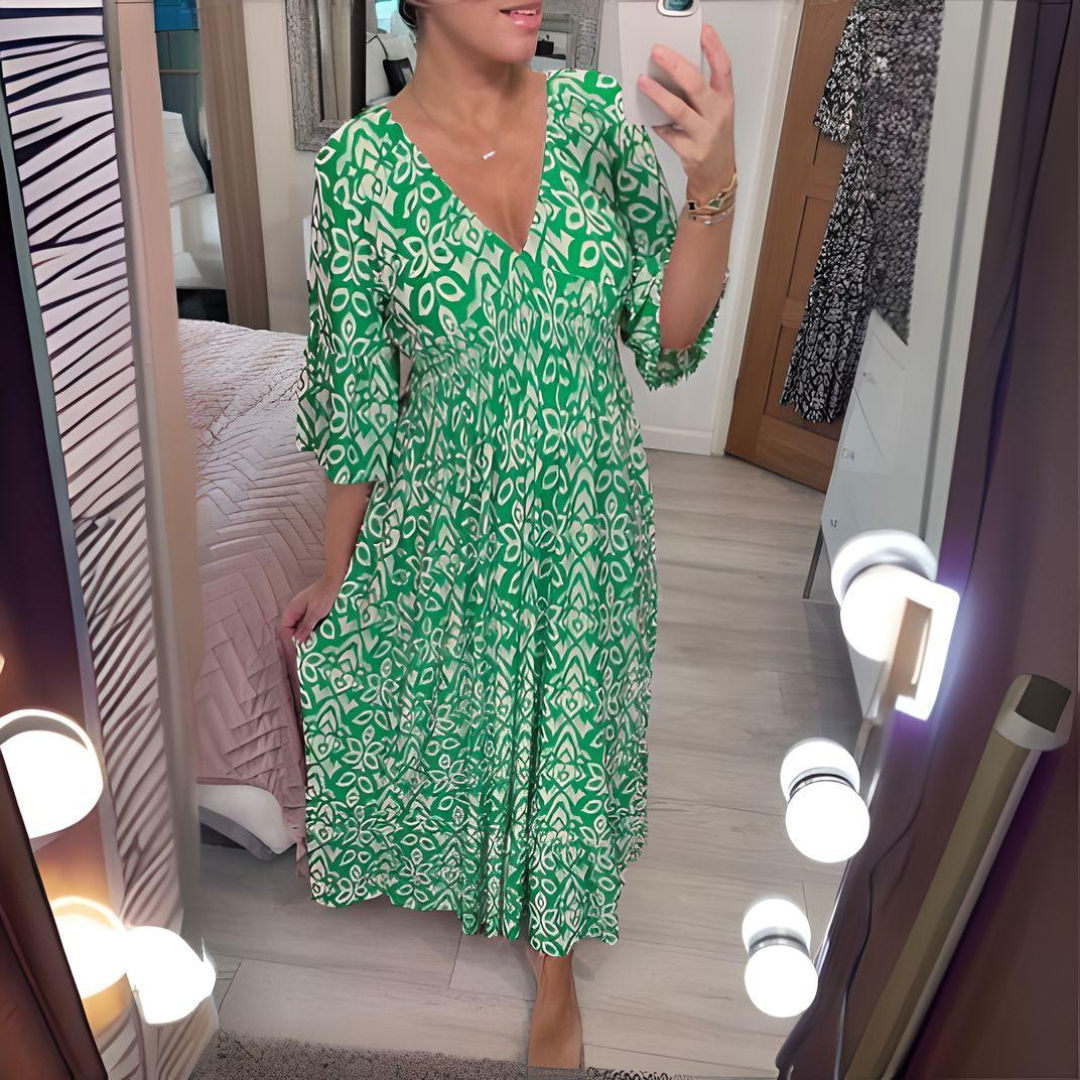Isabella | Sukienka w stylu boho z wzorem