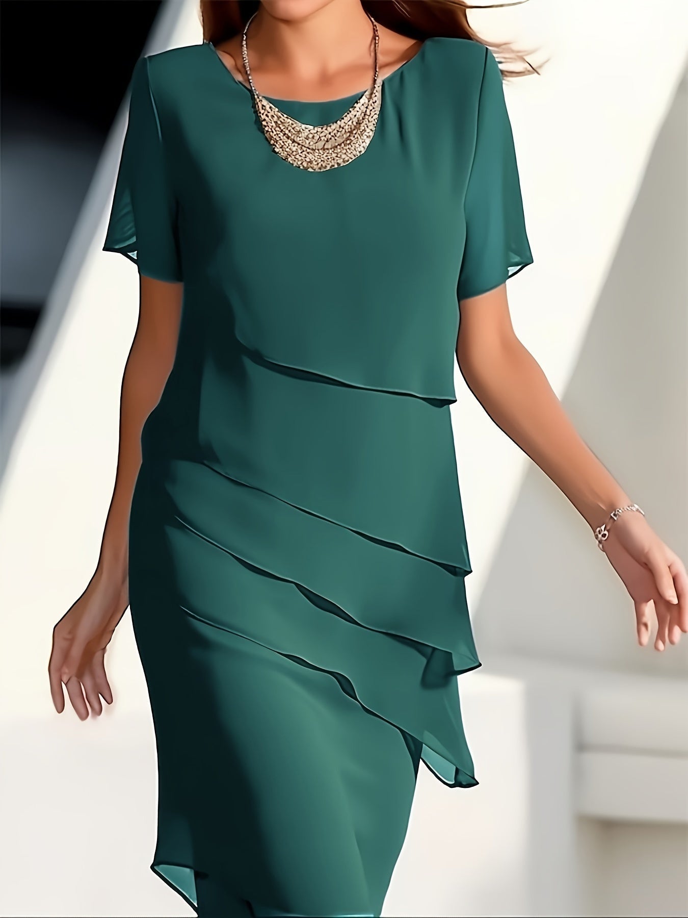 Celina | Elegancka Sukienka Chiffonowa