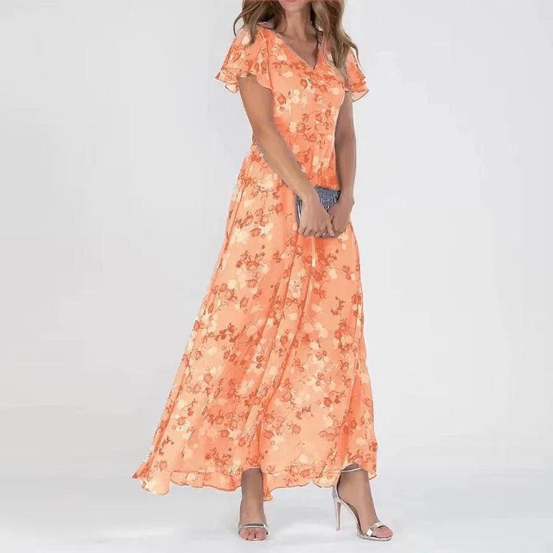 Katarzyna - Glamour Sukienka Zakrywająca Brzuch