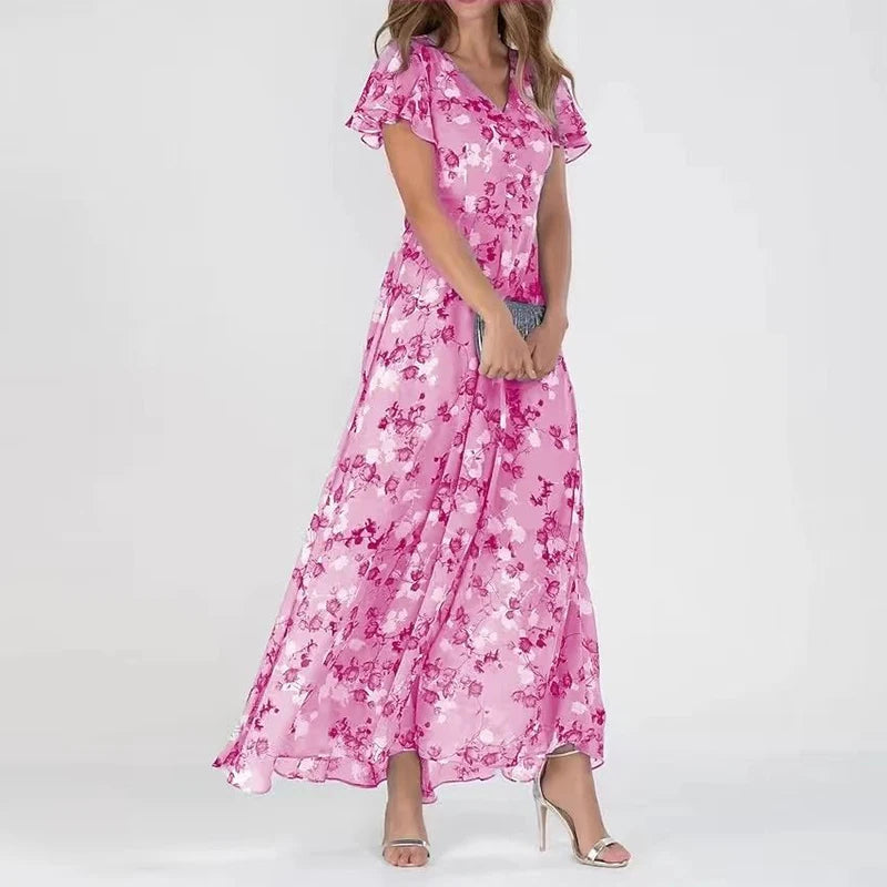 Katarzyna - Glamour Sukienka Zakrywająca Brzuch