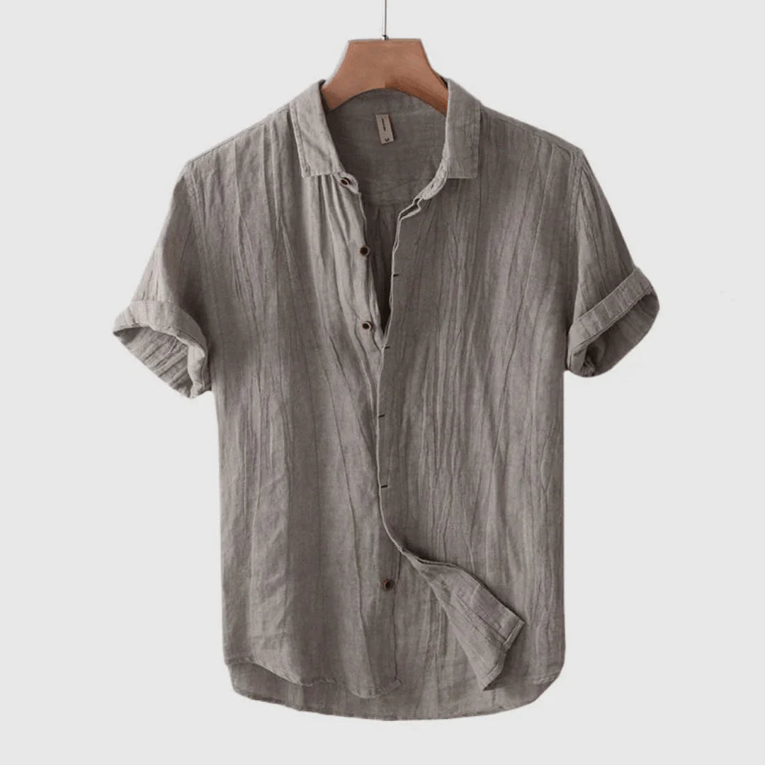 Savrani™ | Elegancka koszula z krótkim rękawem z guzikami