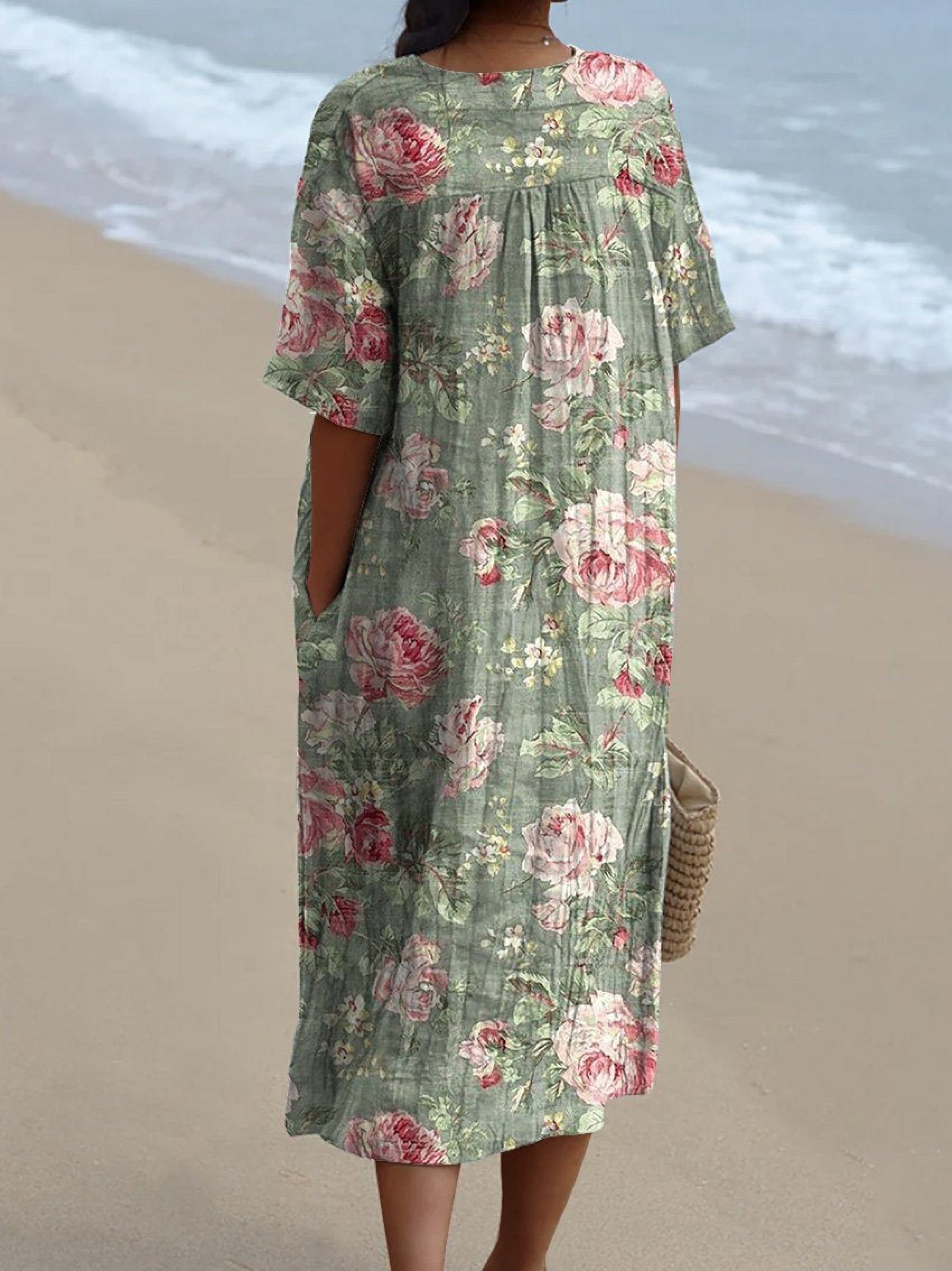 Lina | Sukienka Vintage w Kwiaty